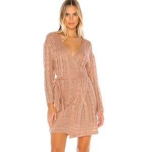 Tularosa Clyde wrap sweater dress small NWT
